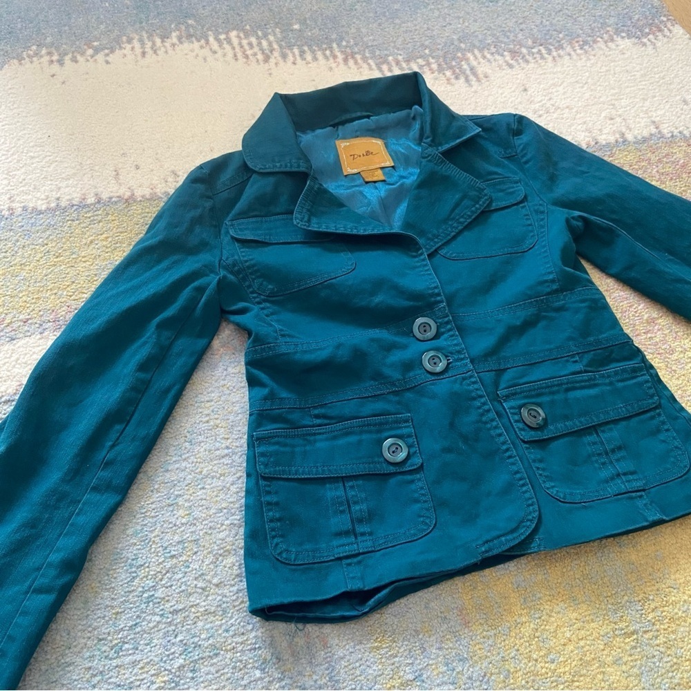 DO+BE Teal Blazer - Picture 3 of 10